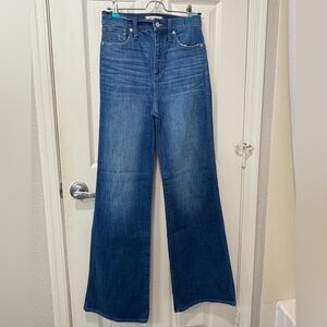 Madewell Dark Blue Flare Jeans
